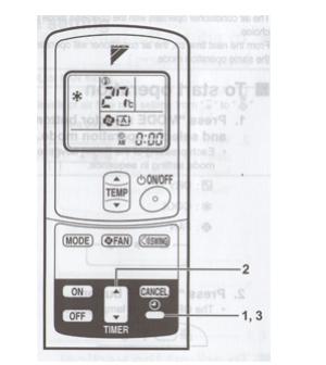 Đặt giờ máy lạnh bằng remote